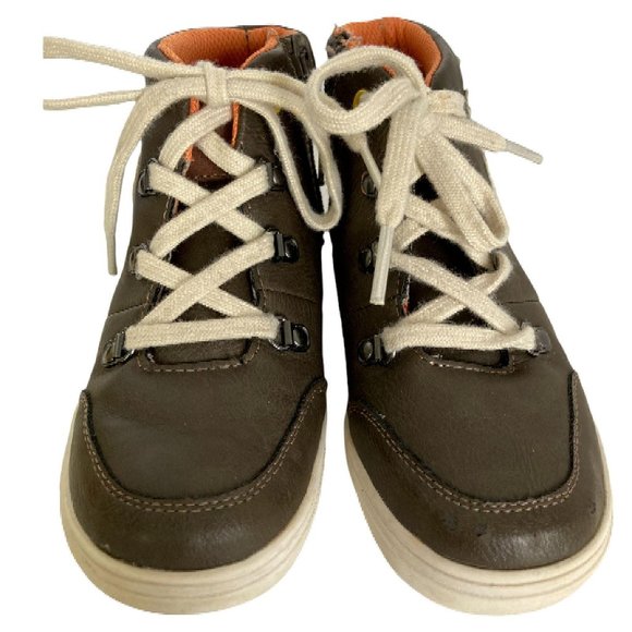 OshKosh Boys Shoes 11 One Tough Kid Dog Brown Fall - Picture 3 of 8